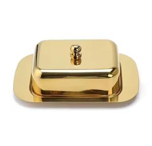 ชามโลหะอาหรับสำหรับวันที่เสิร์ฟอาหารสีทอง - Product Image 3