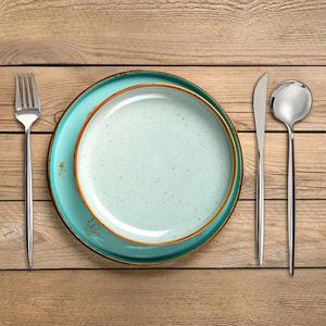 Ensemble de couverts en acier inoxydable le plus vendu poignée plate plaquée argent pour restaurant et hôtel ensembles de couverts de vaisselle - Product Image 4