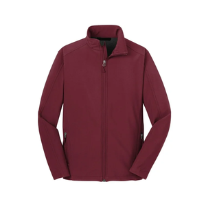 Vestes Softshell décontractées pour hommes et femmes de haute qualité pour le printemps Fermeture à glissière respirante Méthode de tissage non tissé de couleur unie - Product Image 2