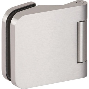 Light Alloy Glass Door Hinge 6325-20 Stainless Steel Color with Rounded Design for 3-Part HERMAT <b>Screens</b> & Room Dividers - Product Image 1
