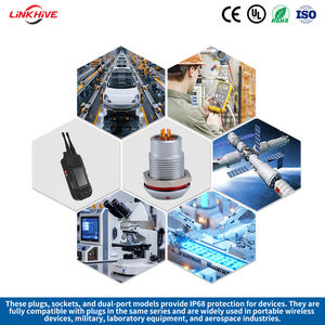 Özel Tasarım FGG Konnektör Kablosu Çekme İtme Dişi 2-18 Pin FGG 0L 1L 2L 3L - EGG Su Geçirmez Çekme İtme Dairesel Konnektörler - Product Image 6