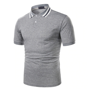 Nouveau design en gros col rabattu 200 GSM salopette à manches courtes pour hommes polo de haute qualité - Product Image 5