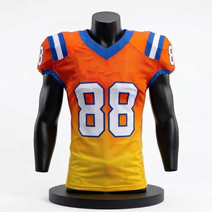 Maillot de football américain personnalisé, vêtements de sport de qualité supérieure, tissu respirant et léger, coupe athlétique confortable, sublimation - Product Image 1