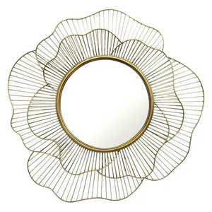 Miroir mural minimaliste rond 2021 Offre Spéciale avec cadre en acier inoxydable - Product Image 1