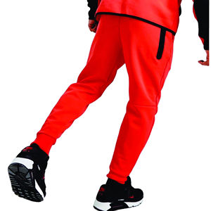 2026 OEM Design 69% Cotton 31% Polyester <b>Orange</b> <b>Men</b> Casual Plus Size Tech Fleece Full Zip <b>Hoodie</b> Joggers Sweatpants Tracksuit - Product Image 3
