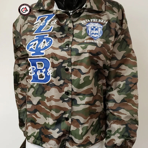 เสื้อแจ็กเก็ตโค้ทสำหรับผู้หญิงเสื้อคลุมปักลายกรีก Zeta phi เบต้าชุดของกระจุกกระจิก - Product Image 2