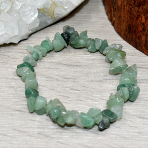Green Aventurine Chips <b>Bracelet</b> for <b>Healing</b>, Casual Wear - Product Image 1