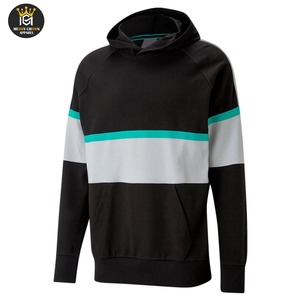 Sudadera con capucha de algodón 100% para hombre OEM, diseño de invierno transpirable de secado rápido ajustado con sudaderas con capucha bordadas para hombre - Product Image 1