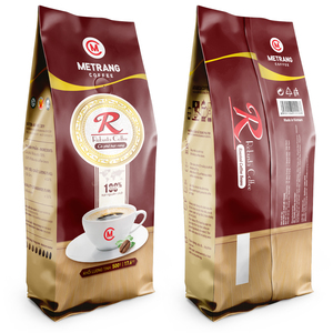 Granos de café Robusta 100% de calidad al por mayor sabor amargo con cafeína 5% humedad frijol tostado de Vietnam Puce 0,5 kg peso medio - Product Image 5