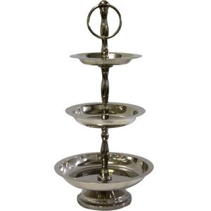 Support à gâteau finition nickelée, vaisselle de qualité durable, décoration de table, support de service pour gâteau, usage multifonctionnel - Product Image 2