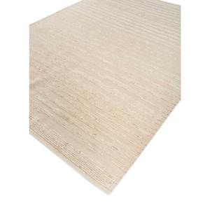 พรมขนสัตว์ถักมือสีเบจน้ำตาล หนา 10 มม. รุ่น Skwl-381 ลายทาง สำหรับบ้าน ห้องนั่งเล่น ทางเดิน รูปทรงสี่เหลี่ยมผืนผ้า พรมปูพื้นปูพื้น - Product Image 2