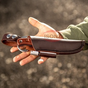 Couteau de survie extérieur multifonction avec étui en cuir Couteau de chef de cuisine personnalisable OEM/ODM pour le camping - Product Image 3