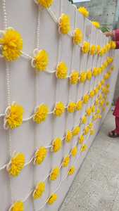 Dahika Merchant แรงบันดาลใจจากพ่อค้าดอกไม้ dupatta กับไข่มุก, haldi/metatta ม่านพิเศษ dupatta, Pre Wedding dupatta สำหรับเจ้าสาว - Product Image 3