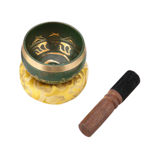 Cuenco de bronce Tibetano para meditación de Yoga, excelente resonancia, terapia de sonido, mazo, almohada, cuenco curativo para meditación, Yoga - Product Image 4