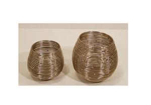 Bol de service en métal de conception filaire dorée, écologique, de qualité supérieure, pour les mariages et les réceptions d'hôtel élégantes - Product Image 3