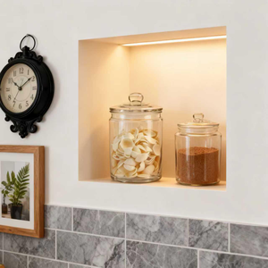 Juego de Recipientes de Vidrio de Gran Capacidad para Almacenamiento, Directo de Fábrica, para Organizar Pasta, Cereales y Harina en la Cocina o Despensa - Product Image 6