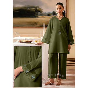Conjunto de Traje de 2 Piezas para Mujer FANINO, Bordado, con Mangas de Organza, Elegante y con Estilo - Product Image 6