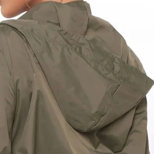 Ensemble de survêtement décontracté pour femmes, coupe-vent uni léger, sweat-shirt à capuche zippé en nylon et pantalon de jogging - Product Image 4