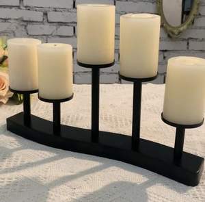 เชิงเทียนสำหรับตกแต่งบ้าน เชิงเทียนโลหะคุณภาพสูง เหมาะสำหรับสร้างแสงสว่างที่เงียบสงบ - Product Image 4