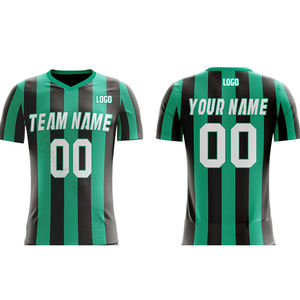 Maillots de football personnalisés en polyester sublimé, respirants, à séchage rapide, avec noms et numéros personnalisés, col rond, unisexe, adulte - Product Image 6