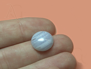 Piedra preciosa de ágata de encaje azul Natural, cabujón trasero plano redondo para hacer joyas, piedra preciosa de forma redonda suelta - Product Image 4