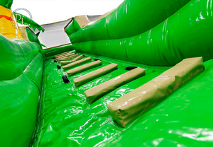 Commercial Giant Kids Adults Tropical Inflatable Beach Water <strong>Slide</strong> With <strong>Swimming</strong> <strong>Pool</strong> for Sale - Product Image 5