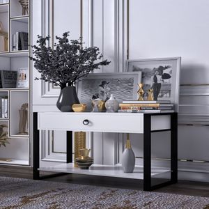 Buffet en bois multifonctionnel pour chambre à coucher, avec tiroirs, console, armoire de rangement, pieds en acier, table de rangement pour la maison - Product Image 6