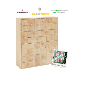 Organisateur de rangement de comptoir innovant unisexe à tiroirs ouverts, motif cadre, pour bijoux, maquillage, artisanat, sacs à main, étanche, 1-1,9 L - Product Image 1