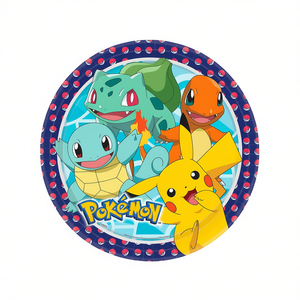 <b>Pokemon</b> Disposable Plates 23Cm 8Pcs <b>Party</b> Supplies - Product Image 2