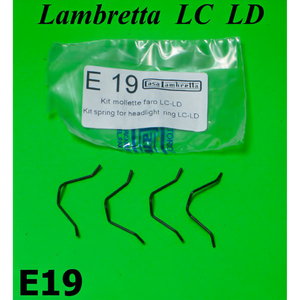 Nouvel ensemble de clips de fixation pour phare Lambretta LC + LD, état neuf - Product Image 2