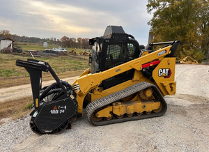 Chargeuse compacte CAT économique avec broyeur forestier robuste pour le débroussaillage et le nettoyage des terres, machine industrielle HD - Product Image 5