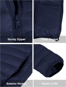 Chaqueta con Capucha de Nailon Ligera y Cálida para Hombre, Chaqueta de Invierno con Relleno de Plumón, Chaqueta Acolchada con Capucha y Logotipo Personalizado - Product Image 6
