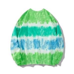 Sudadera de Manga Larga con Cuello Redondo y Estampado Tie-Dye para Hombre, con Logotipo Personalizado, 100% Algodón Orgánico, Impresión Digital - Product Image 4