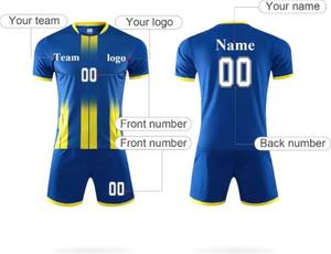 Conception personnalisée Uniforme de football en tissu de qualité supérieure Large gamme de tailles Nouveau style de chemises d'entraînement pour la pratique du football Porter - Product Image 3