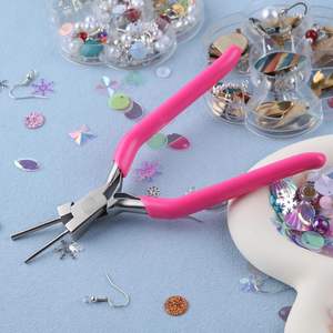 Alicate de 3 pasos para conformar mandriles de 160 mm, herramienta profesional de acero inoxidable para hacer joyas, con punta redonda para hacer bucles. - Product Image 6