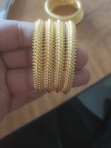 Juego de Pulseras y Brazaletes de Lujo al por Mayor, Estilo Étnico Indio Vintage, Aleación de Tungsteno y Zinc, Hechos a Mano, Antideslustre, para Novia - Product Image 4