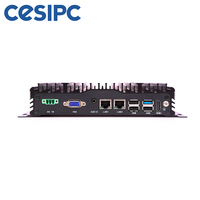 CESIPC sans ventilateur Din Rail ordinateur PC industriel intégré 2LAN 6USB 3RS232 mini pc fenêtre linux industrielle