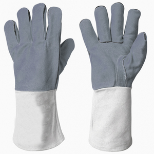 Guantes de soldadura de cuero de vaca de diseño personalizado de alta demanda duraderos con material de alta calidad - Product Image 1