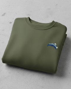 Sudadera Verde Militar con Logotipo Bordado Personalizado al por Mayor, Estilo Minimalista, para Pedidos al por Mayor - Product Image 2