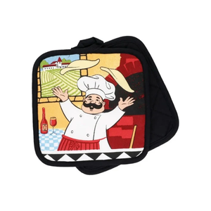 Environnement sûr 100% coton brodé matelassé résistant à la chaleur recyclable Value Pack OEM ODM Floral Made In India Kitchen Pot Holder - Product Image 3