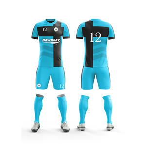 Ensemble de maillots de football personnalisés avec nom et numéro |   Tailles pour hommes, femmes et jeunes |   Vêtements de sport légers et à séchage rapide en gros - Product Image 3