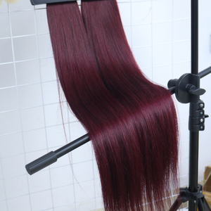 Prix de gros en vrac 100 extensions de cheveux gRemy Double noyer 30 pouces style de vague naturelle avec des couleurs sombres - Product Image 5