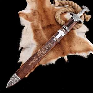 Espadas de Acero de Damasco con Material de Mango Personalizado, Espadas de Acero de Damasco con MOQ Bajo Disponibles al Precio Más Bajo - Product Image 5