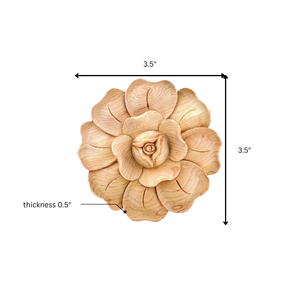 Apliques tallados de madera Natural, muebles de madera maciza, decoración de pared de puerta, Vintage adorno de madera, apliques tallados - Product Image 2