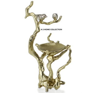 Porte-bougie moderne pour la décoration de la table, porte-bougie en argent de qualité supérieure avec base en bois, élégant cadeau de Noël - Product Image 4