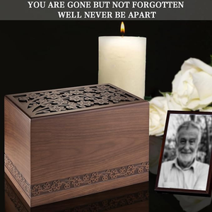 Cremation Urns <b>for</b> Human <b>Ashes</b> Adult Male or Female, Funeral Memorial Urns <b>for</b> <b>Ashes</b> Wooden Tree of Life Decorative Urns <b>Box</b> - Product Image 4