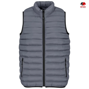 Gilet matelassé décontracté pour homme Ryan Pro Gear, imperméable, respirant, col montant, fermeture éclair, logo sur le devant, design ODM - Product Image 1