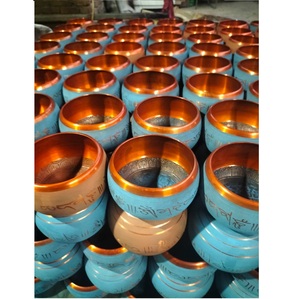 ชามอะลูมิเนียมสำหรับร้องเพลงแบบทิเบตของอินเดีย,อุปกรณ์บำบัดด้วยเสียงสำหรับใช้นั่งสมาธิเล่นโยคะ - Product Image 1