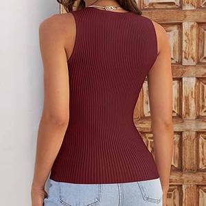 Wholesale Sportswear Good Feedback Soft <b>Material</b> Smooth Touch Breathable Yoga Tank Top for Woman made by Dressports - Product Image 4