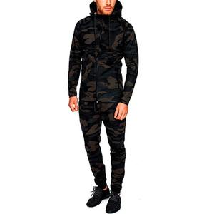 Vente en gros de survêtements deux pièces en polaire surdimensionnés respirants pour hommes, nouveaux vêtements de jogging d'hiver à motif solide - Product Image 6